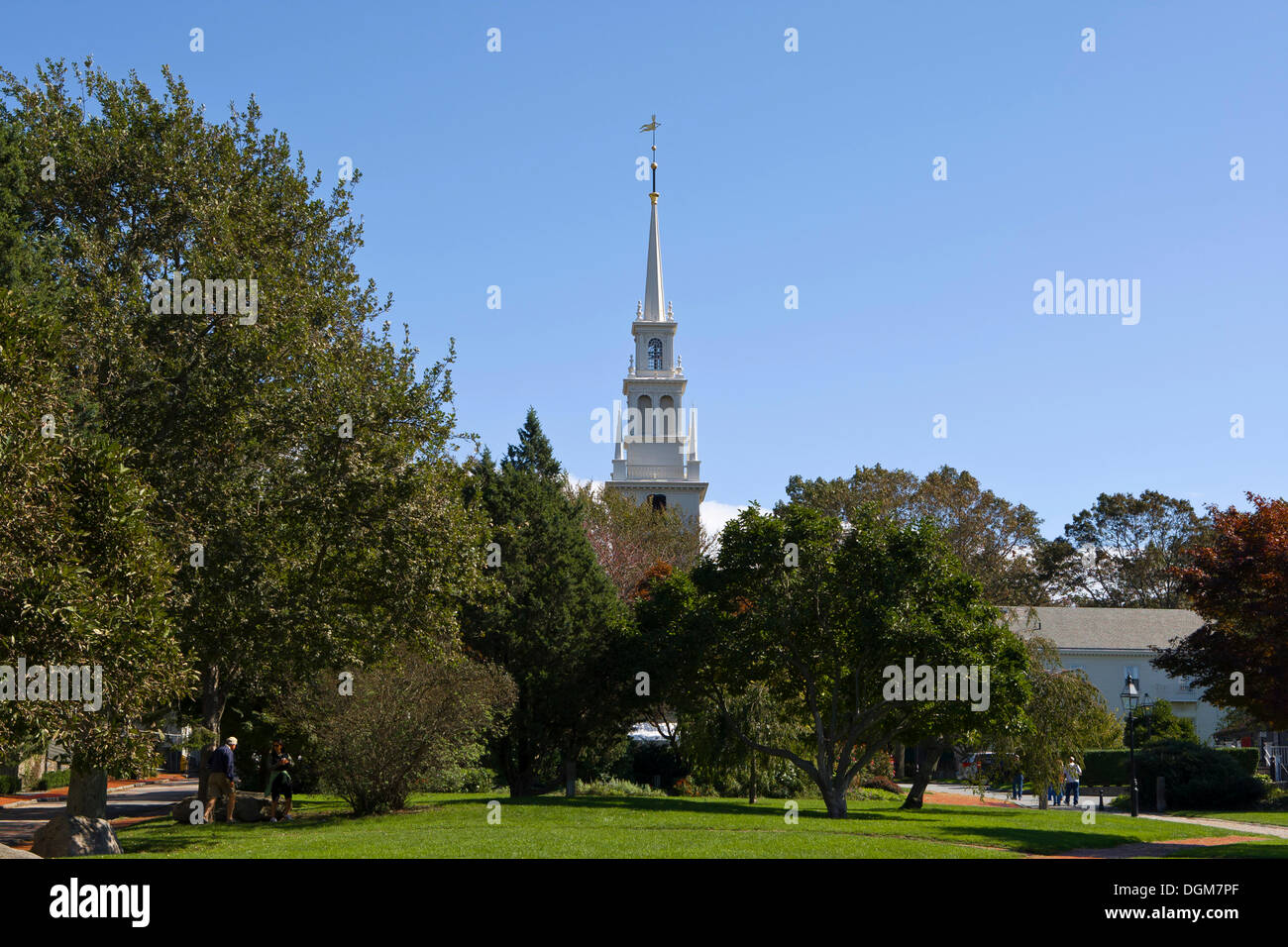 Church in Newport, Rhode Island, New England, USA Stock Photo