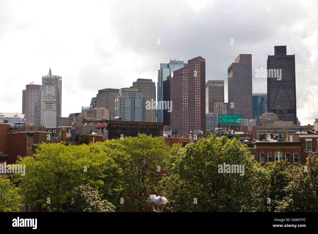 Skyline of Boston, Massachusetts, New England, USA Stock Photo