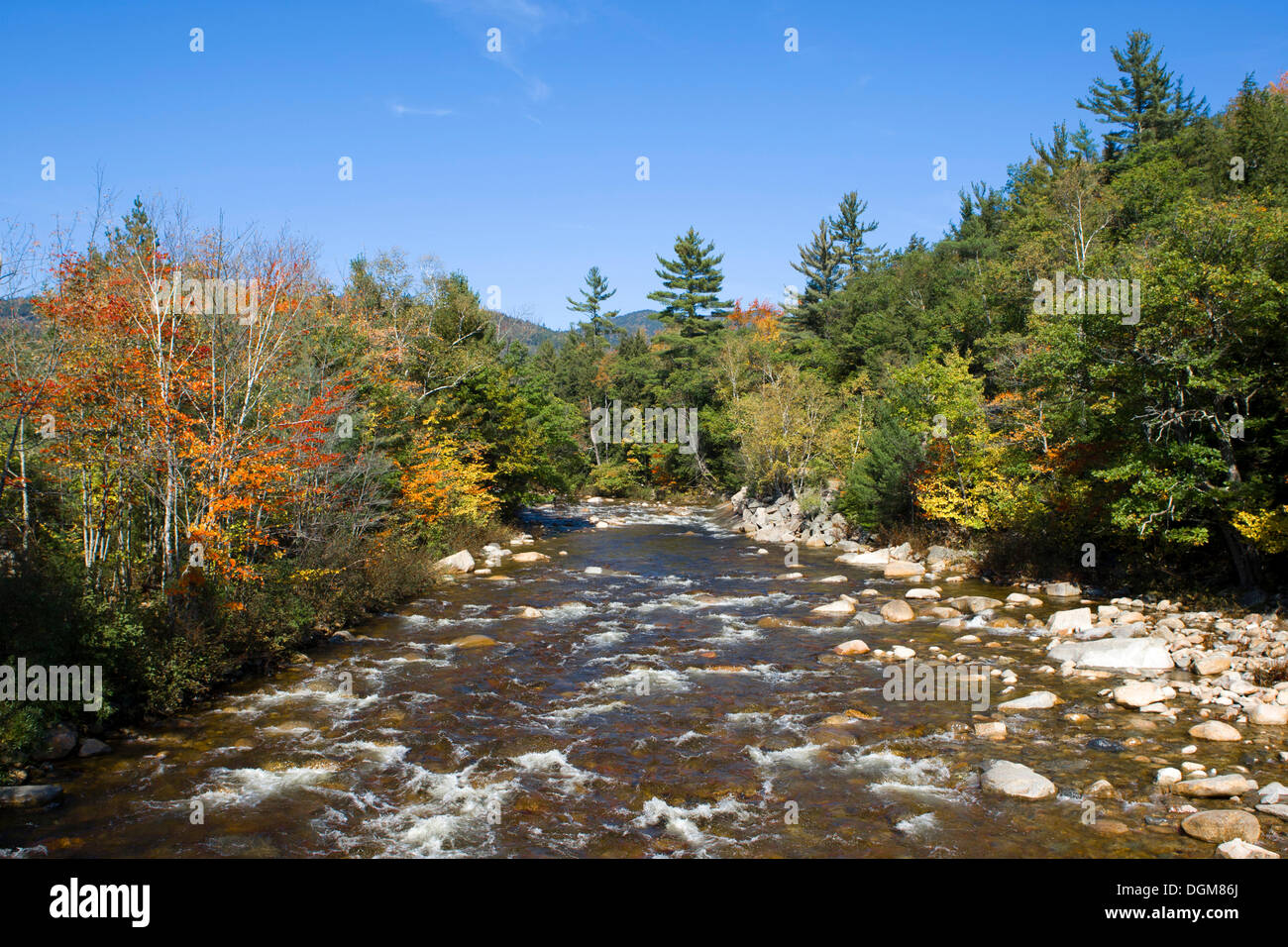 Indian Summer, Kancamagus Highway in New Hampshire, USA Stock Photo Alamy