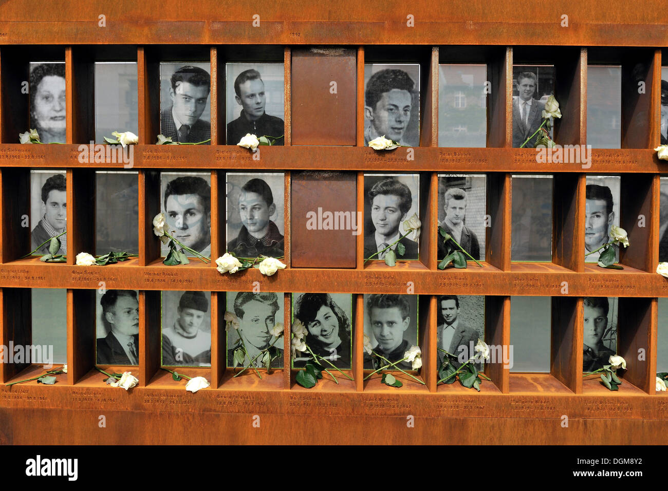 Commemoration berlin wall victims hires stock photography and images