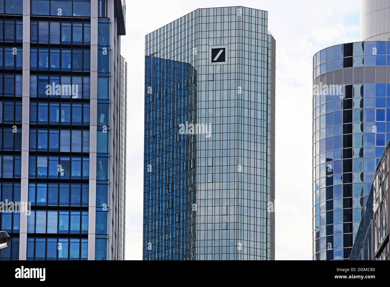 Deutsche Bank office building, headquarters, Financial District, Frankfurt am Main, Hesse Stock Photo