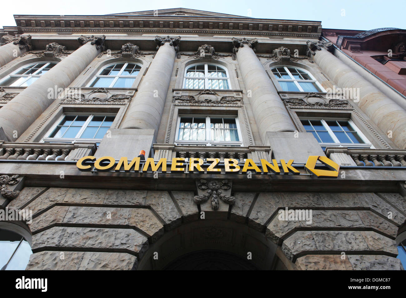 Commerzbank, Financial District, Frankfurt am Main, Hesse Stock Photo