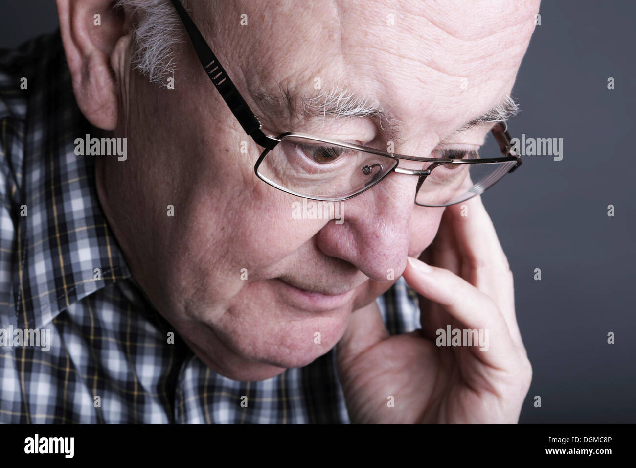 Senior citizen, elderly man, portrait Stock Photo