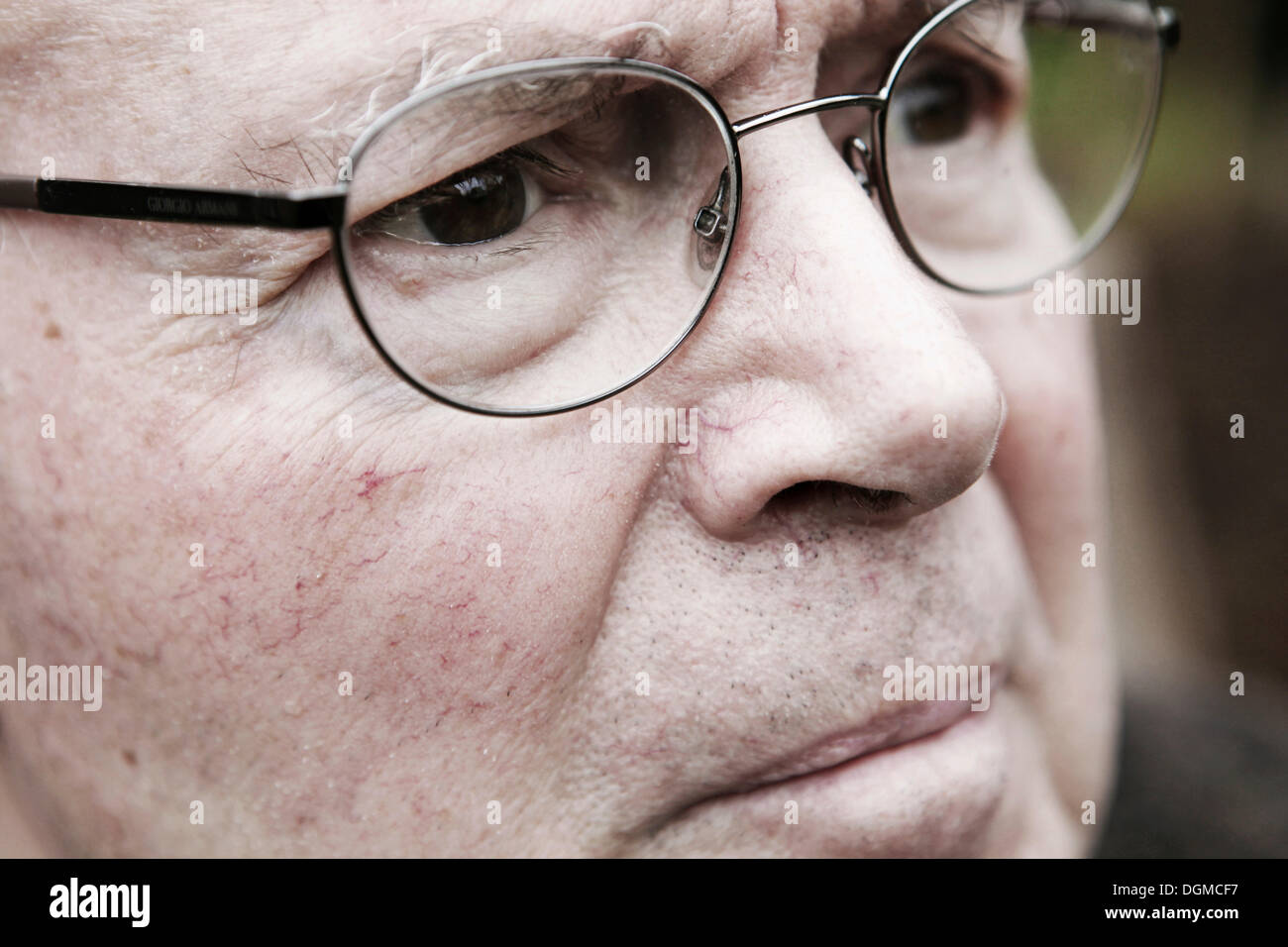Elderly man wearing glasses, portrait Stock Photo