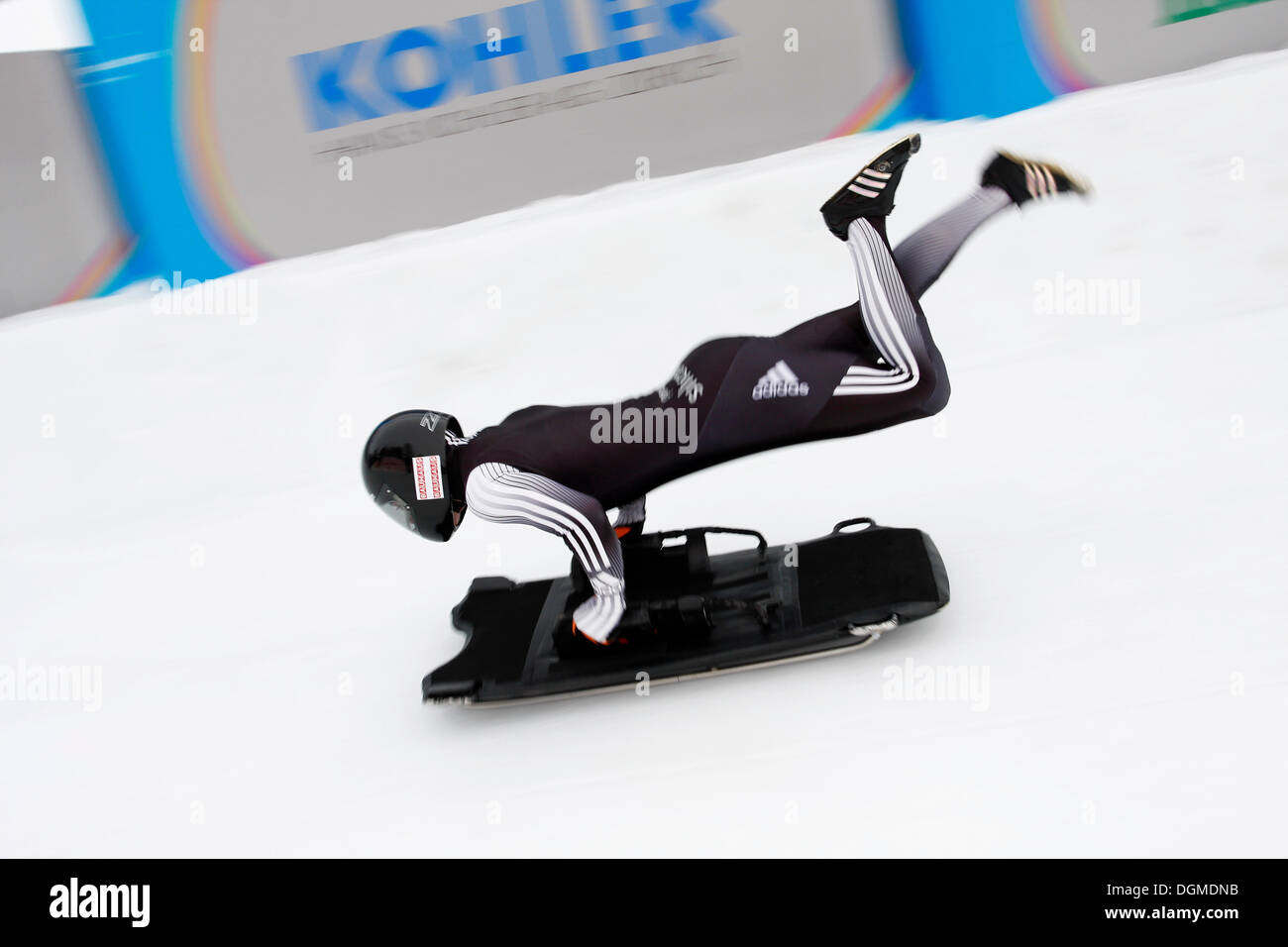 Start, skeleton, World Cup St. Moritz 2010, Engadin, Switzerland