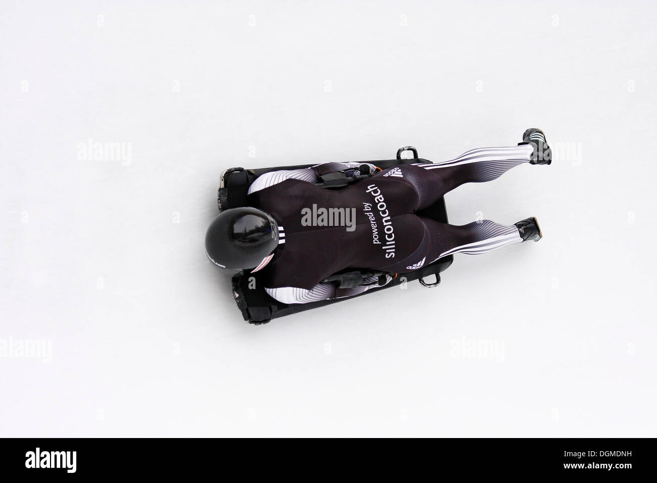 Skeleton, Horse Shoe Curve, natural ice rink, World Cup St. Moritz 2010