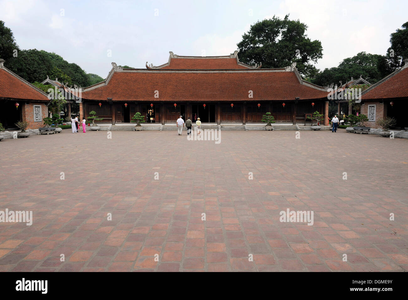 The Great House of Ceremonies, Dai Bai Duong, Temple of Literature, Van Mieu, Hanoi, North Vietnam, Vietnam, Southeast Asia Stock Photo