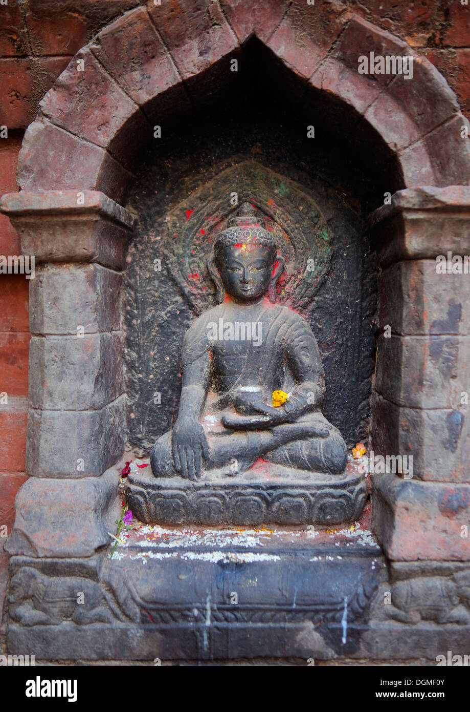 Hindu God statue, Kathmandu, Nepal, Asia Stock Photo Alamy