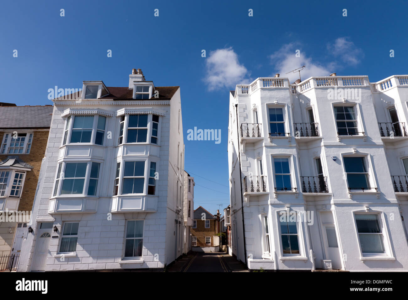 Beachfront properties, Deal, Kent Stock Photo Alamy