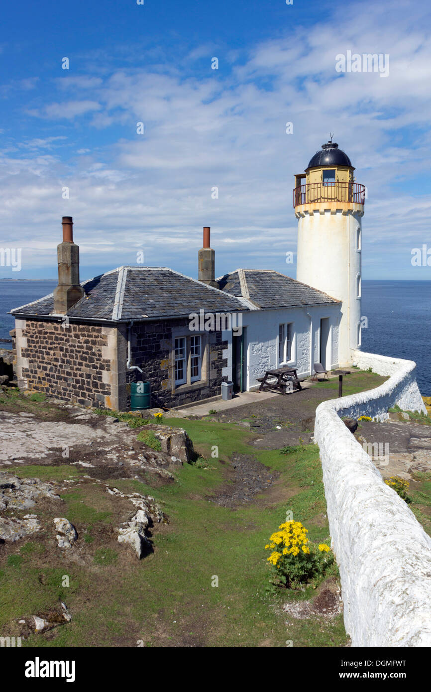 The Low Light on the Isle of May in the Firth of Forth, off Fife, on