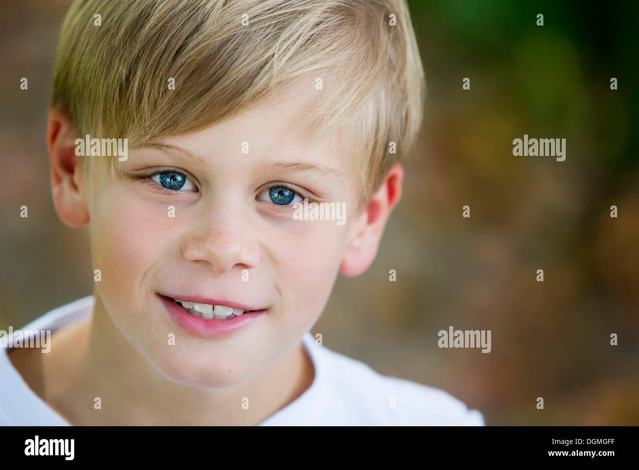 Boy, 9 years old, portrait Stock Photo - Alamy