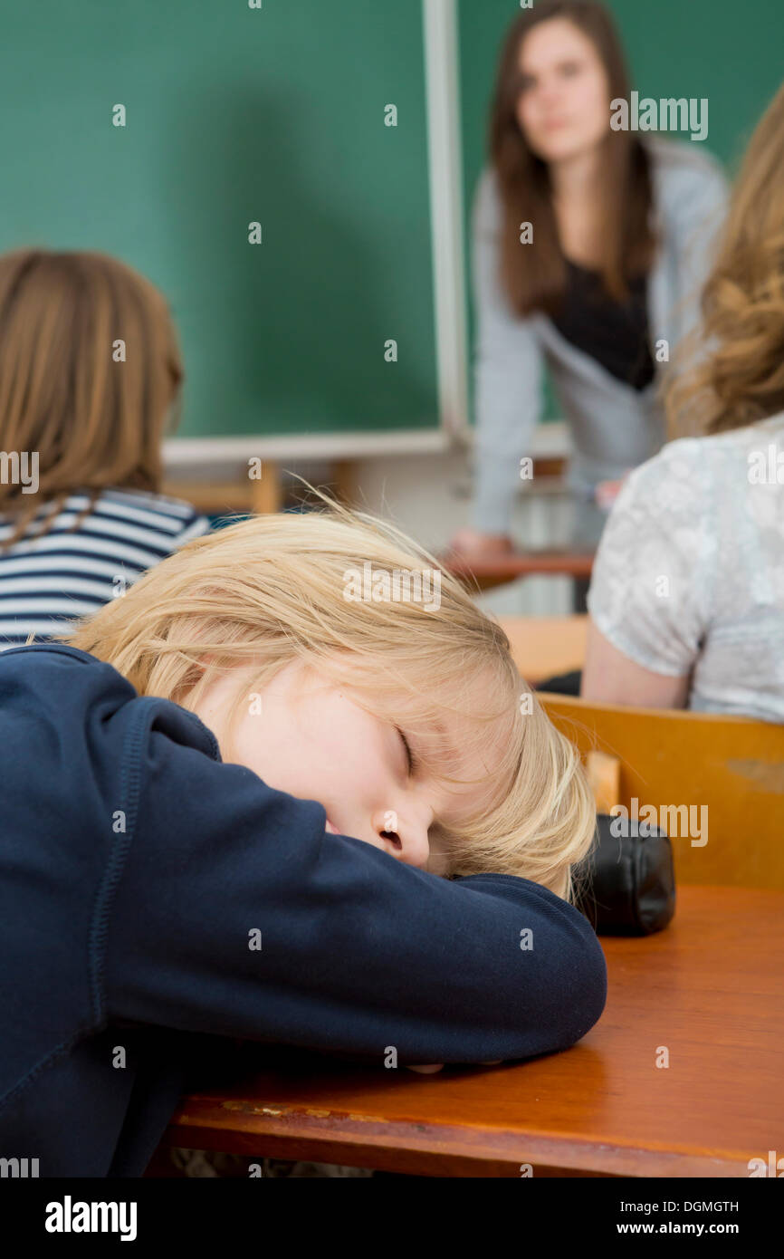 Students Sleeping In Class While Teaching