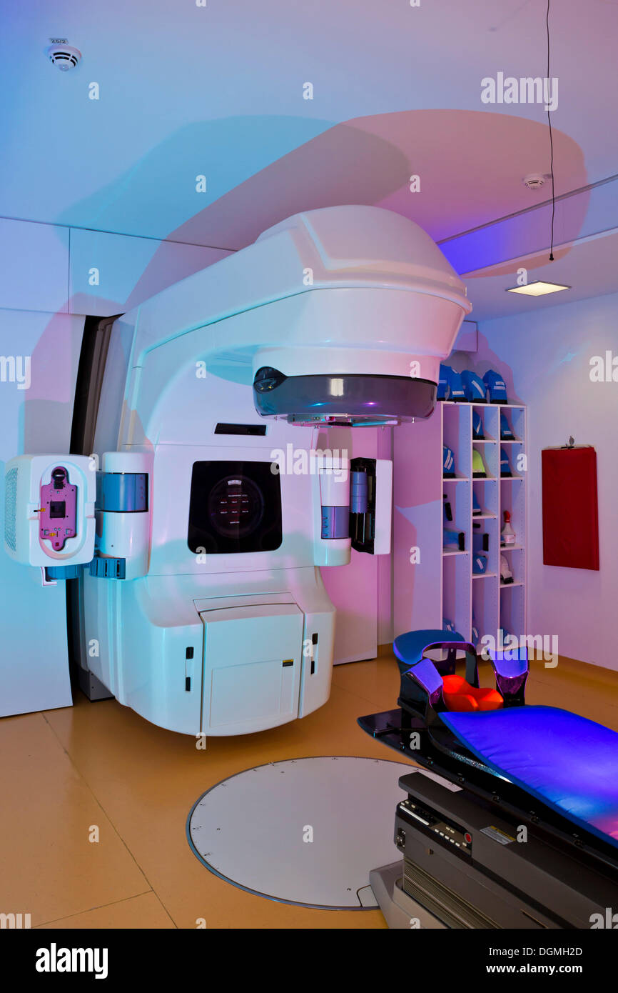 Linear particle accelerator in a radiotherapy practice, Germany Stock Photo