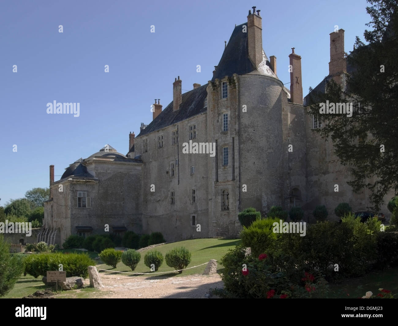 Castle at the Loire, Château of Meun-sur-Loire, Departement Loiret, Region Centre, France, Europe Stock Photo