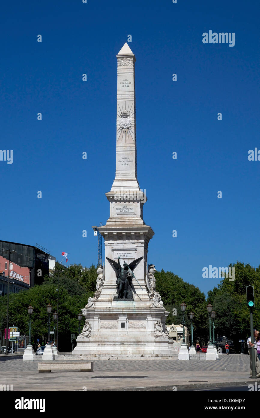Obelisk, Praça dos Restauradores, Baixa quarter, Lisbon, Portugal ...