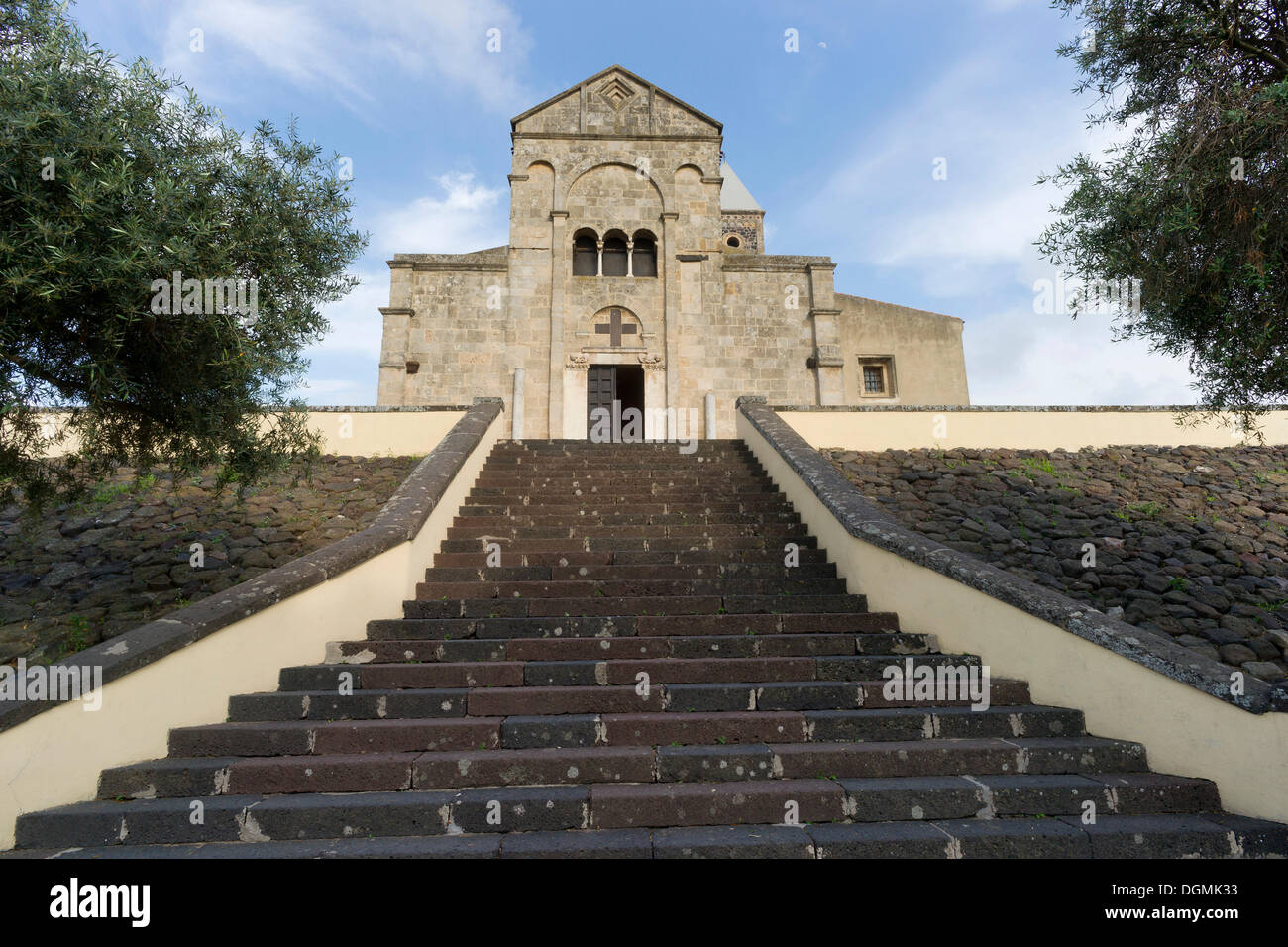 Romanesque-Pisan Cathedral of Santa Giusta from 1145, Santa Giusta, Oristano, Oristanese, Sardinia, Italy, Europe Stock Photo