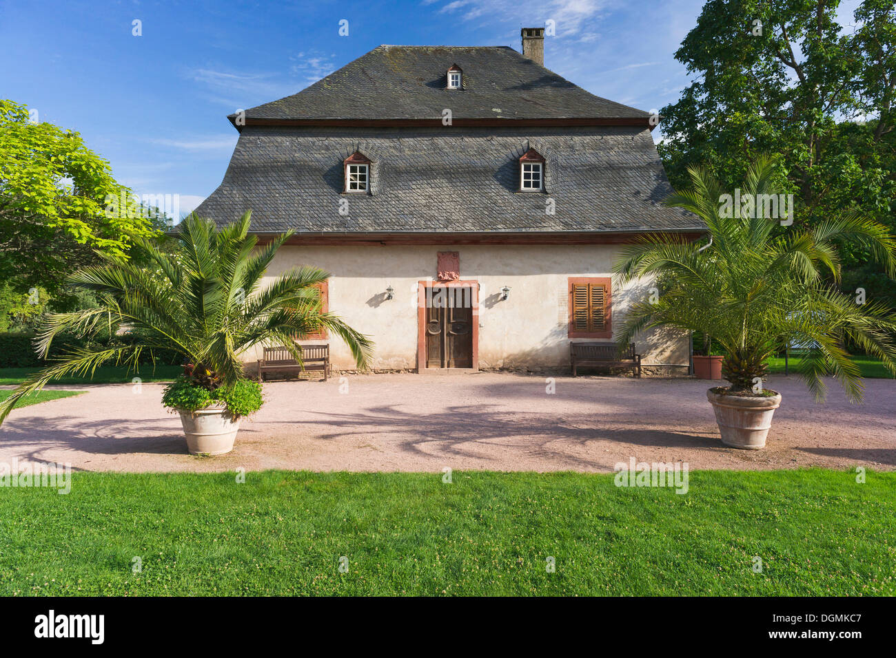 The baroque orangery in the abbey garden, Eberbach Abbey, Kloster Eberbach, Eltville am Rhein, Hesse, Germany Stock Photo