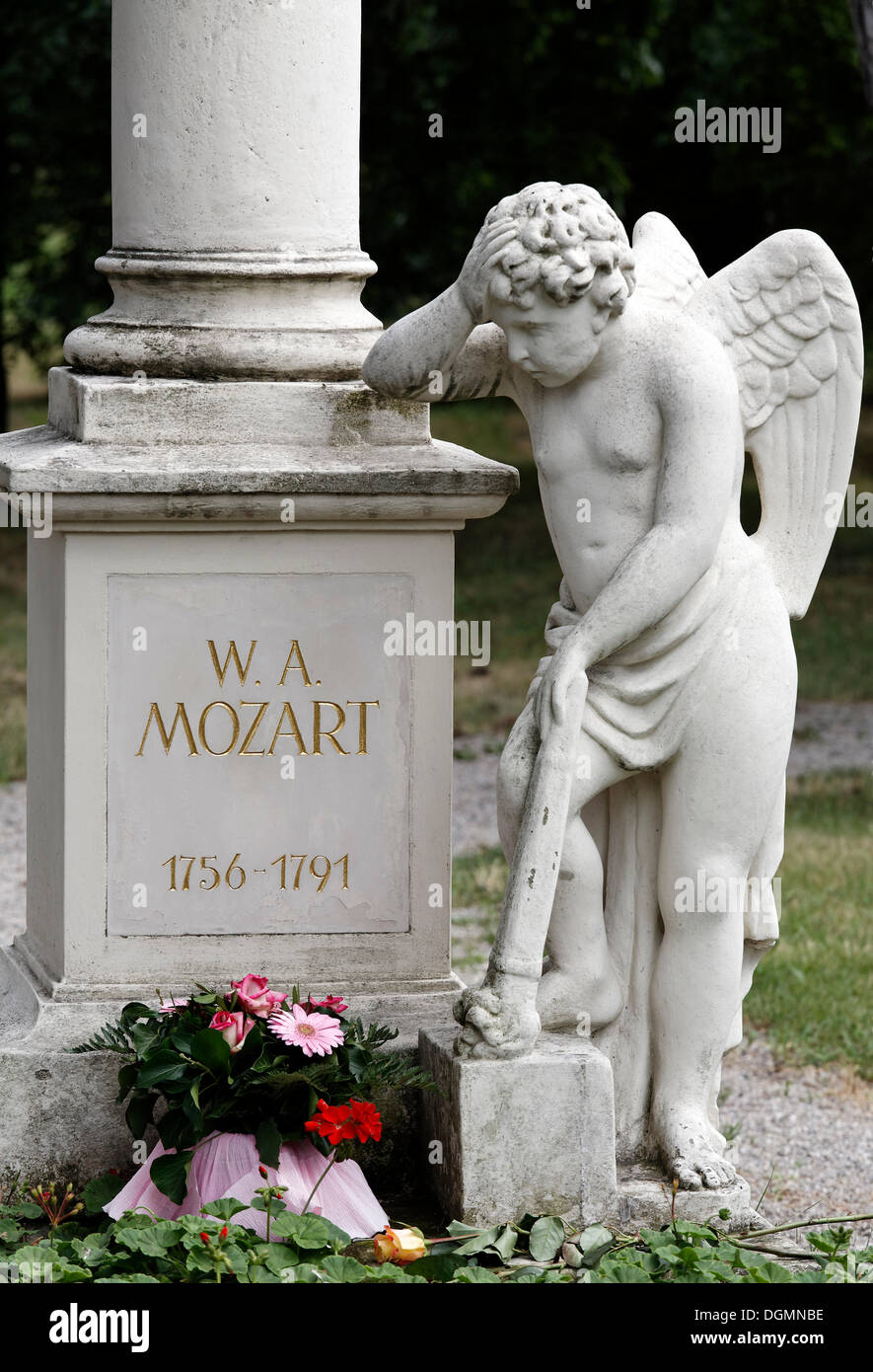 Tomb of Wolfgang Amadeus Mozart, St. Marxer Friedhof cemetery
