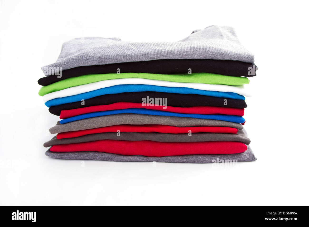 Folded Shirts Pile Stock Photos & Folded Shirts Pile Stock Images - Alamy