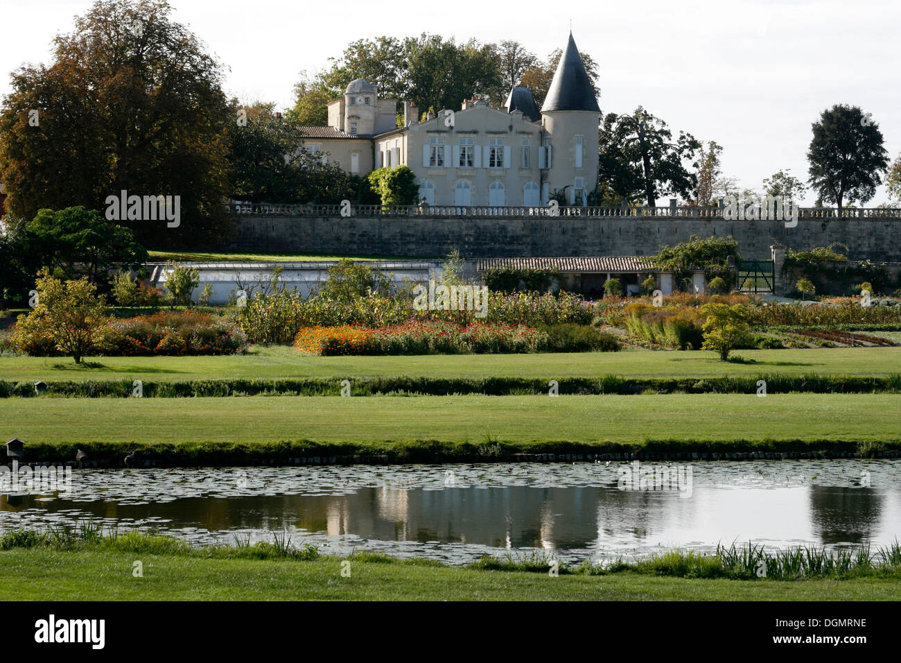 Chateau Lafite Rothschild, famous vineyard, Medoc, Aquitaine, France