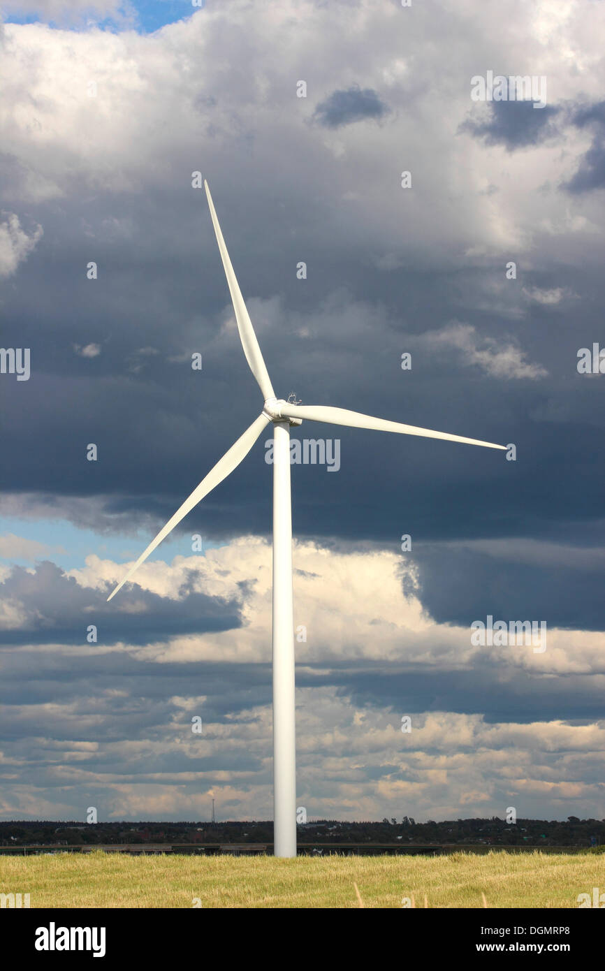 Wind turbine, wind farm, Canadian Maritimes, clouds, sky, Amherst, Nova