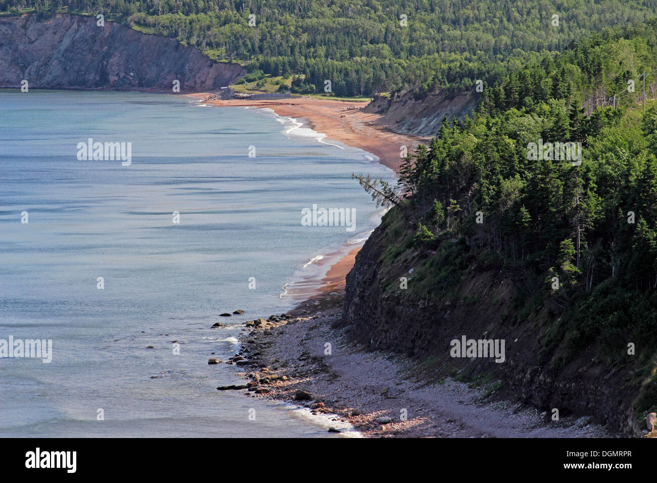 Coastline, Cabot Trail, Cape Breton, Nova Scotia, Canada Stock Photo
