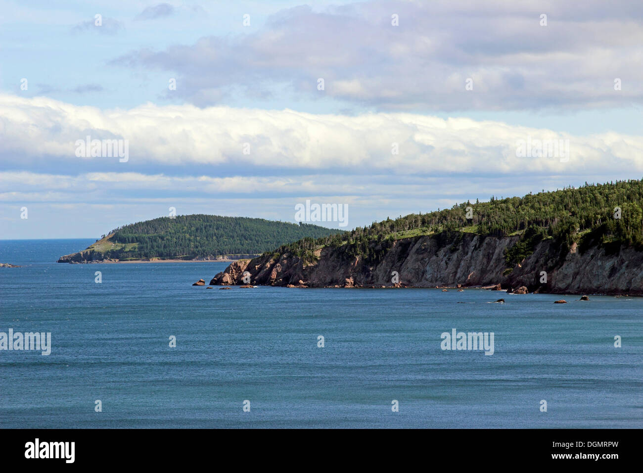 Limbo Cove, Atlantic Coast, Cabot Trail, Cape Breton, Nova Scotia, Canada Stock Photo