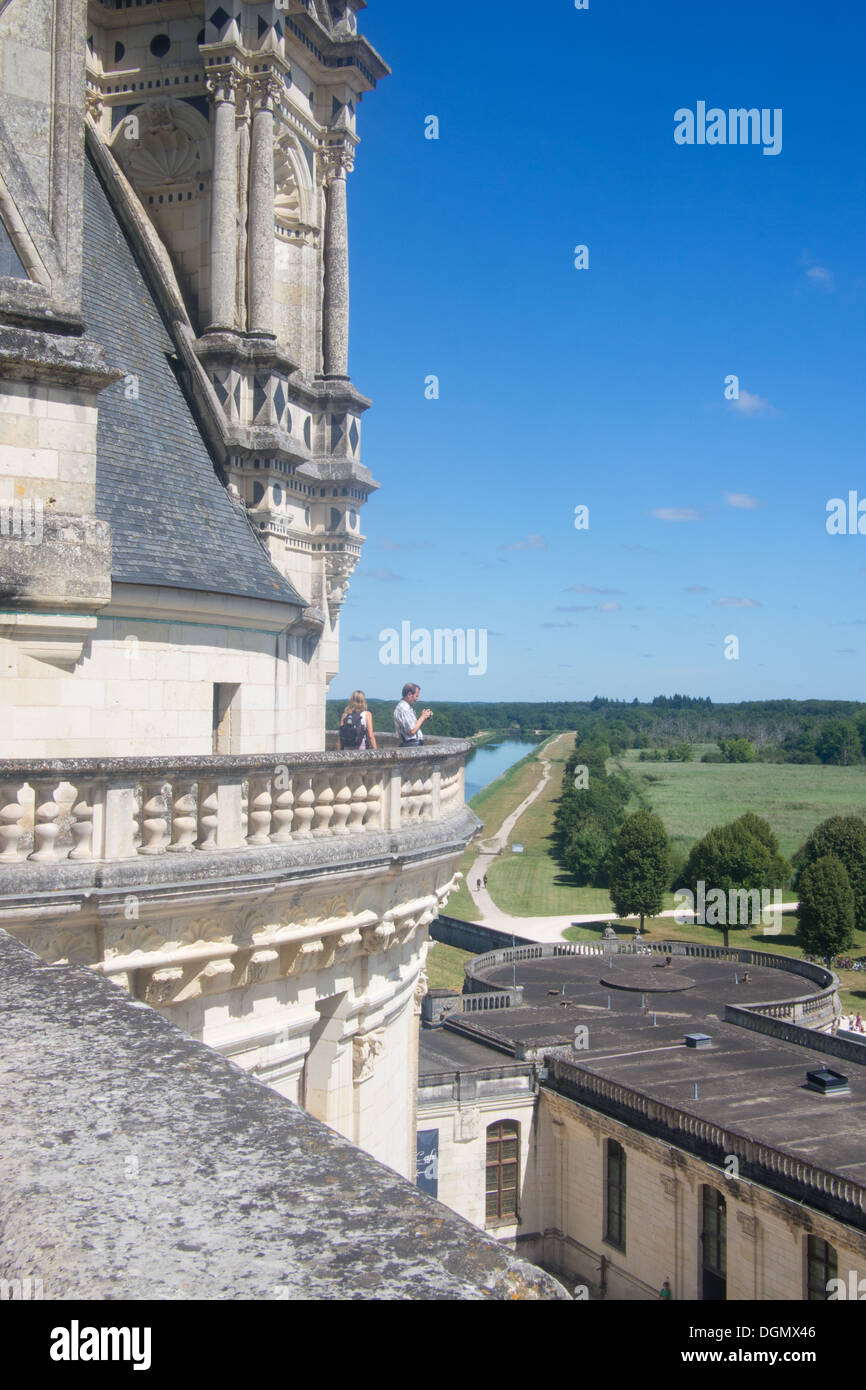 Chateau de Chambord, Roof Detail Stock Photo - Alamy