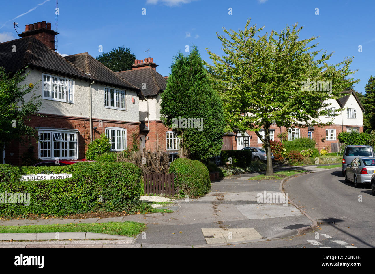 Houses on the Moorpool Estate in Harborne, Birmingham Stock Photo Alamy