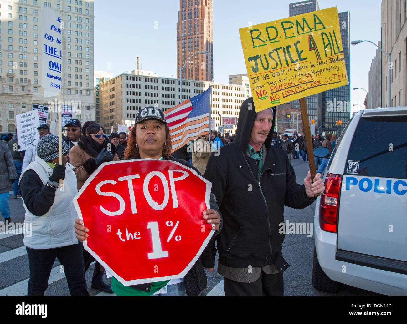 Detroit, Michigan Detroit city employees and other union members