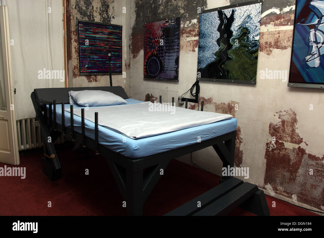 Funky Berlin hotel room Stock Photo