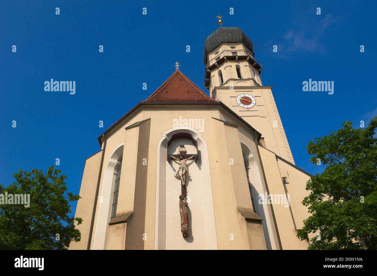 Schongau, Pfaffenwinkel region, Romantic Road, Romantische Strasse, Bavaria, Germany, Europe. Stock Photo