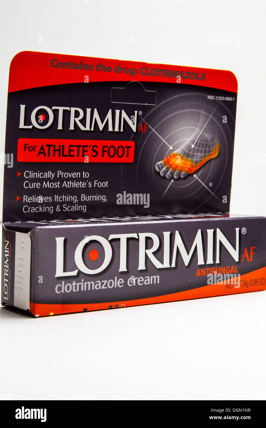 Lotrimin cream antifungal for atheletes foot Stock Photo Alamy