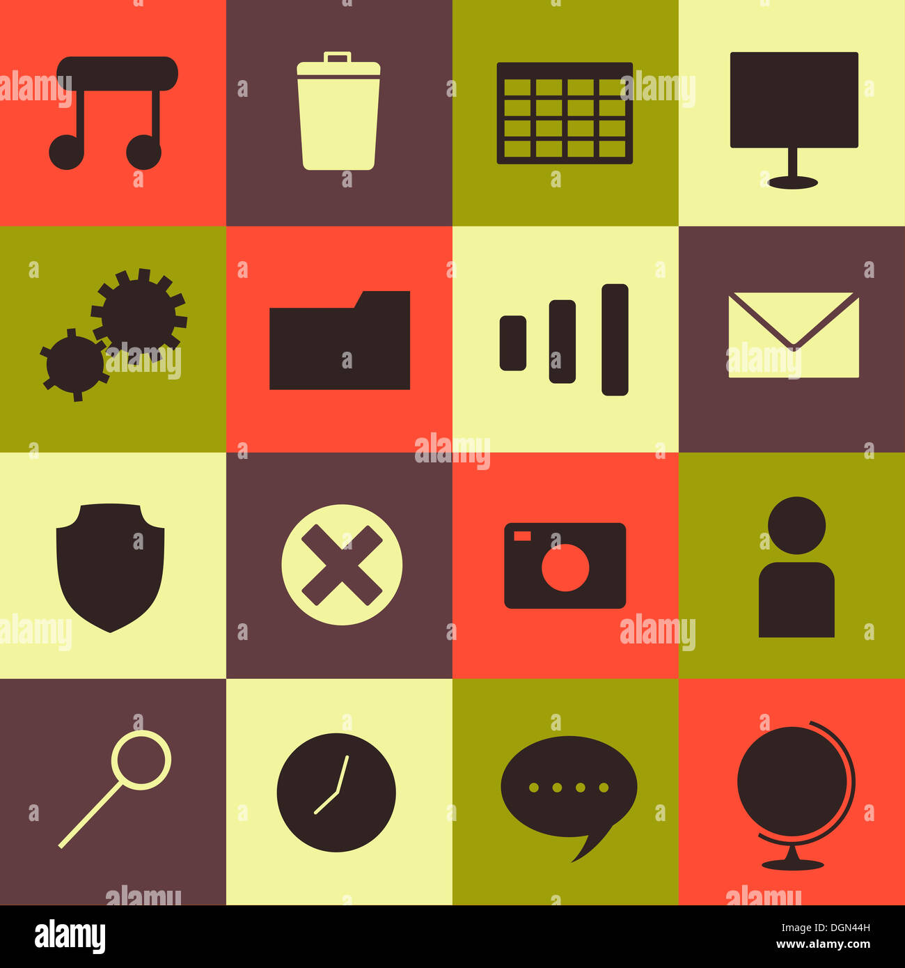 Minimalism Icons Set Stock Photo Alamy