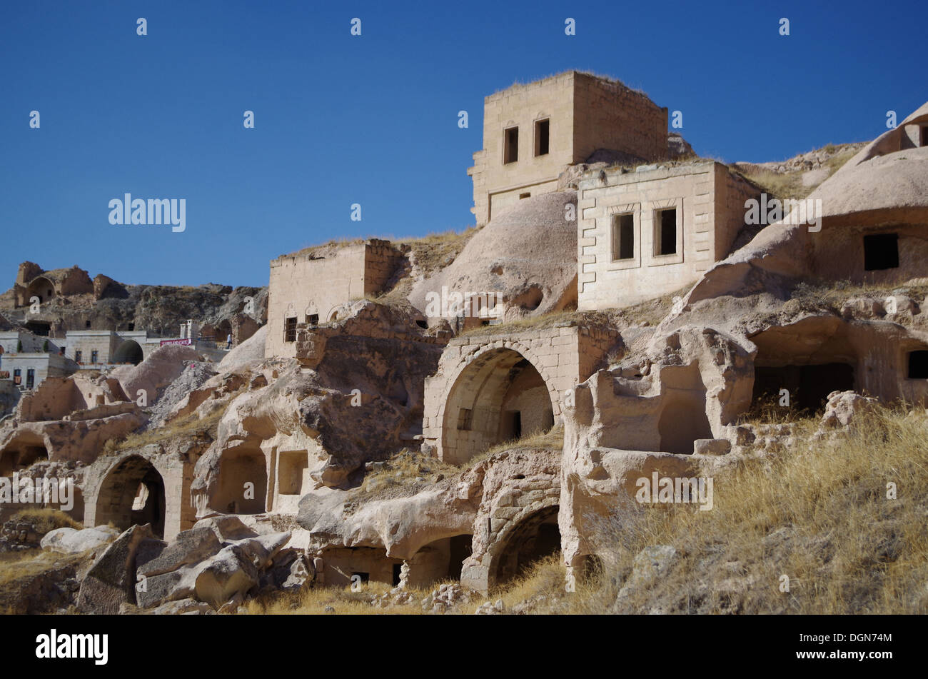 Old cave houses in Cappadocia, Turkey Stock Photo Alamy