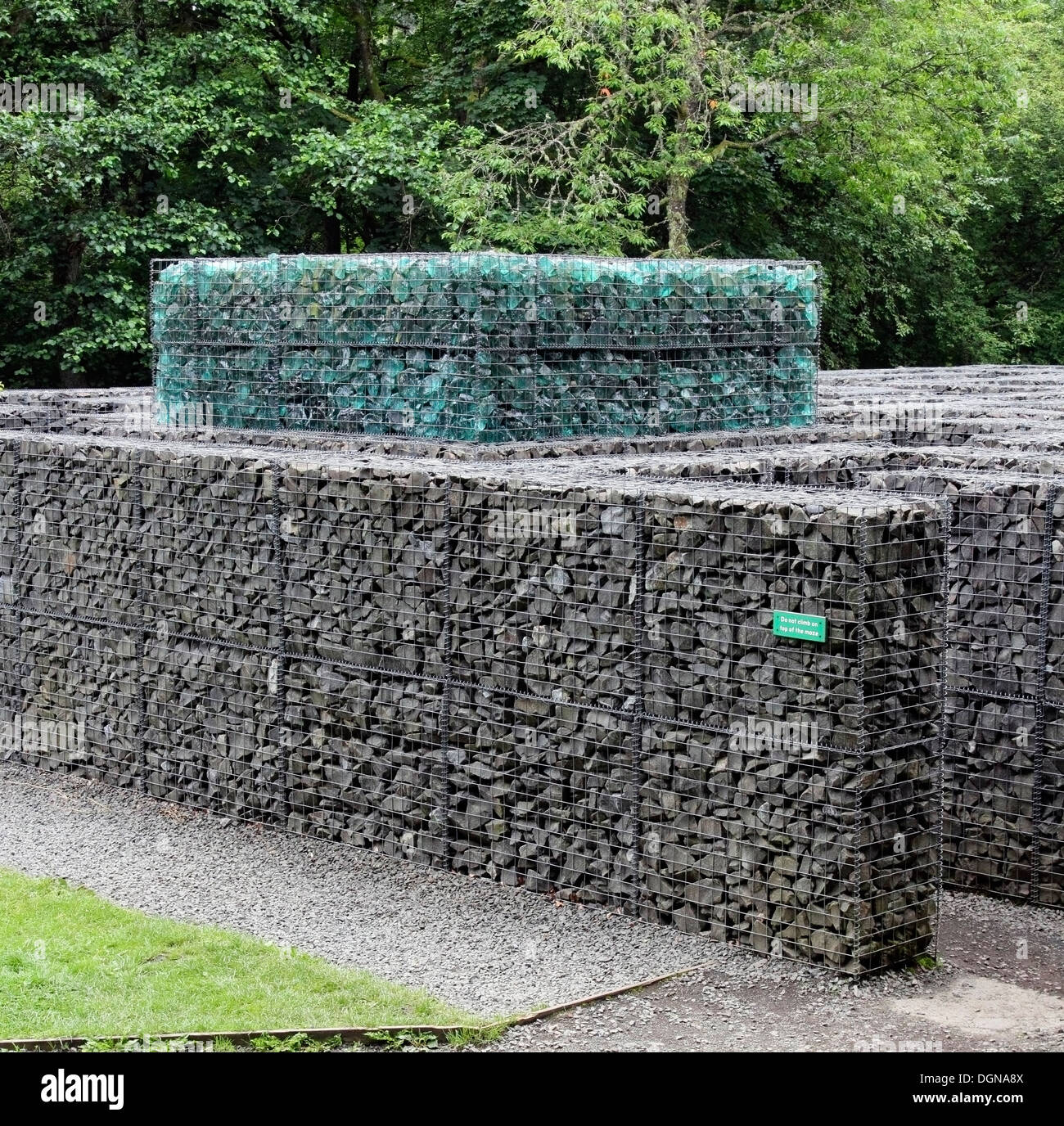 Minotaur Maze Moder Art Sculpture, Kielder, Northumberland, England, UK Stock Photo
