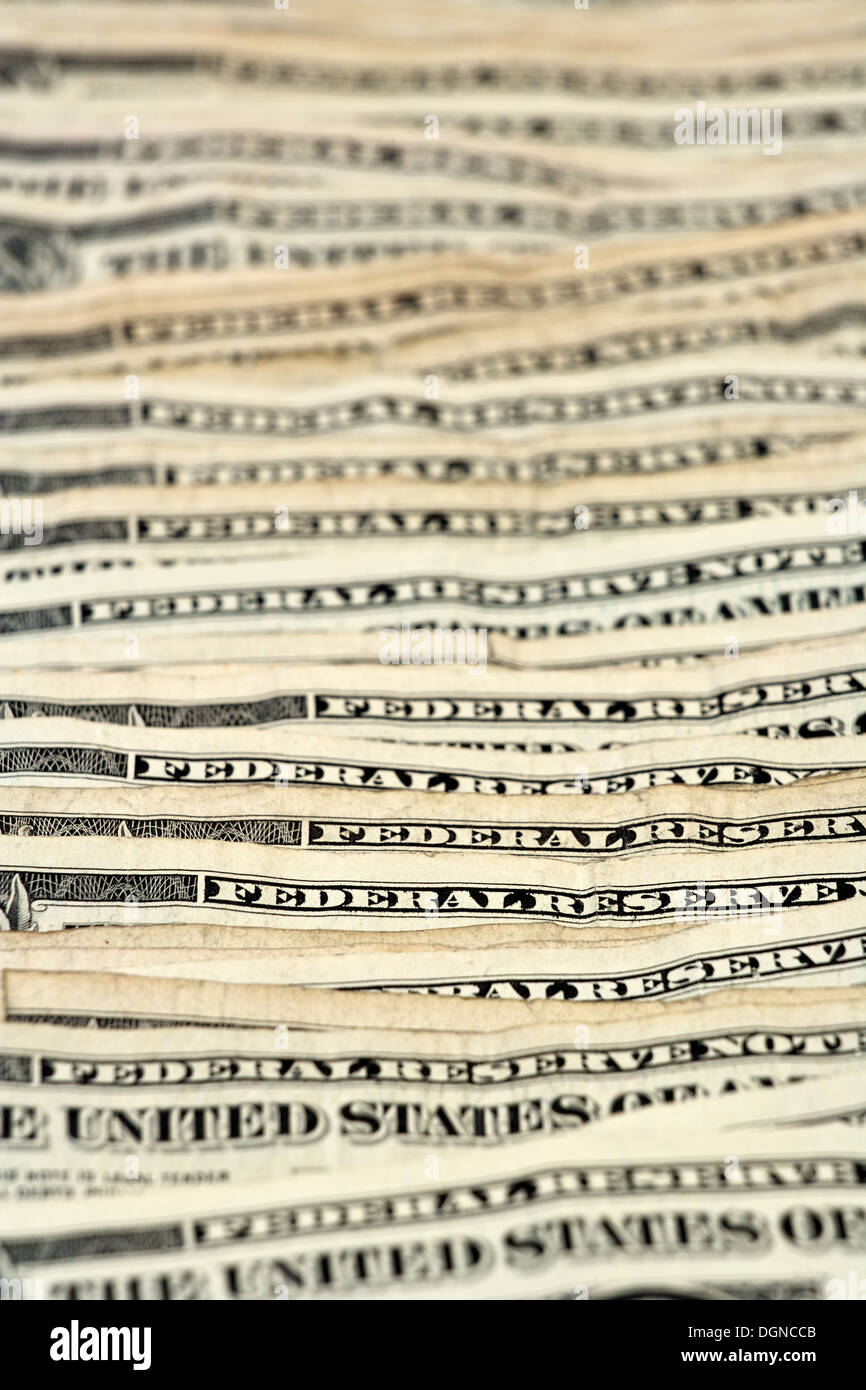 Stack Of American One Dollar Bills Spread Out Stock Photo Alamy