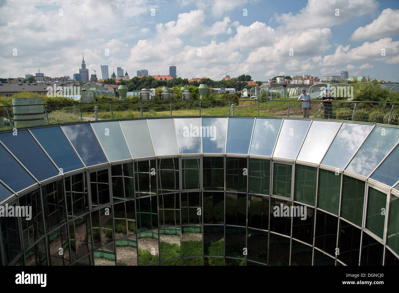 Warsaw, Poland, roof garden of the library of the University of Warsaw