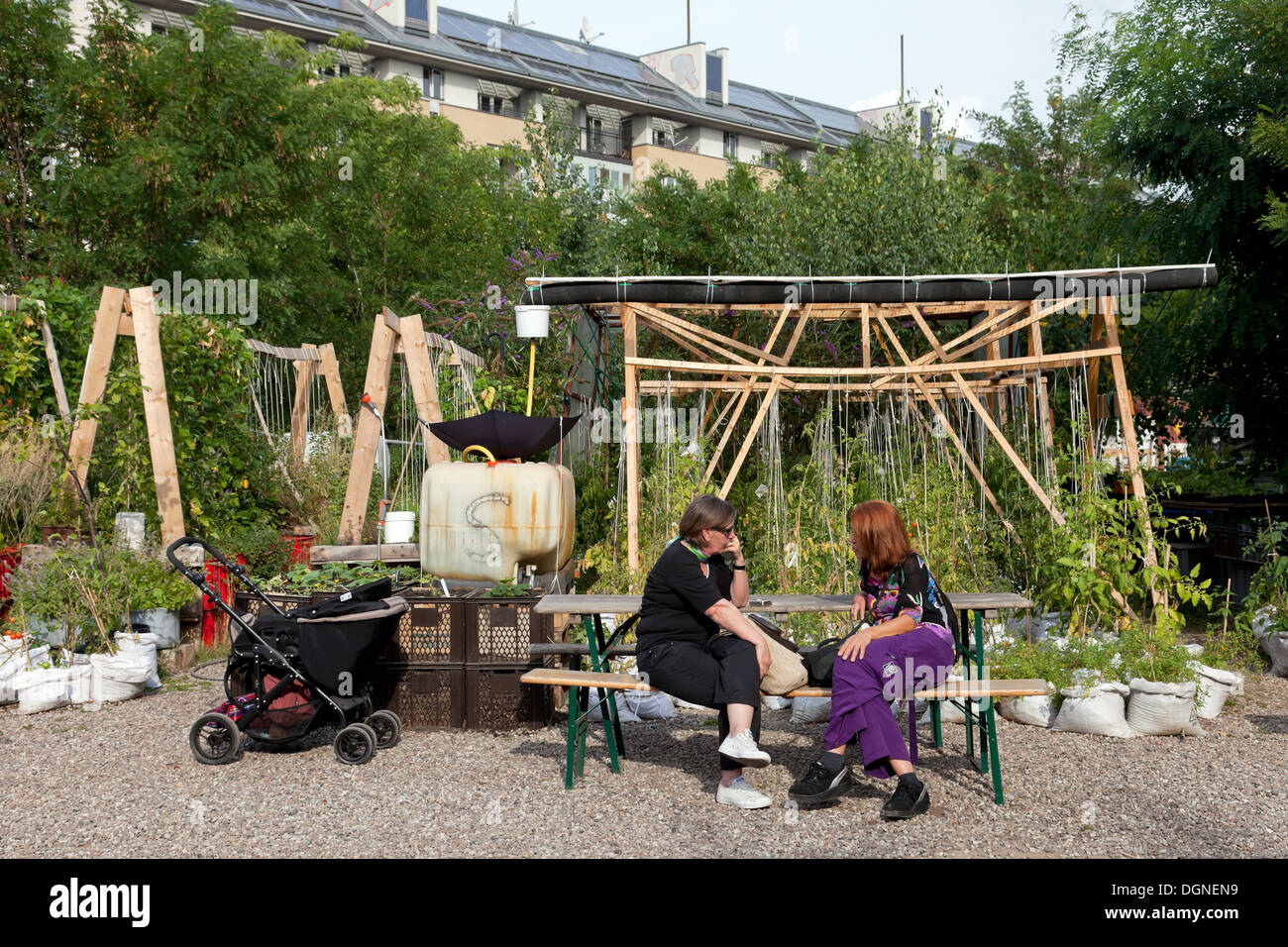Berlin, Germany, Urban Gardening: In the Princess gardens at Moritzplatz Stock Photo
