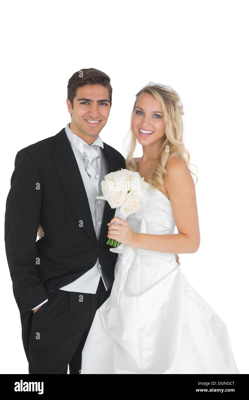 Happy married couple posing Stock Photo - Alamy