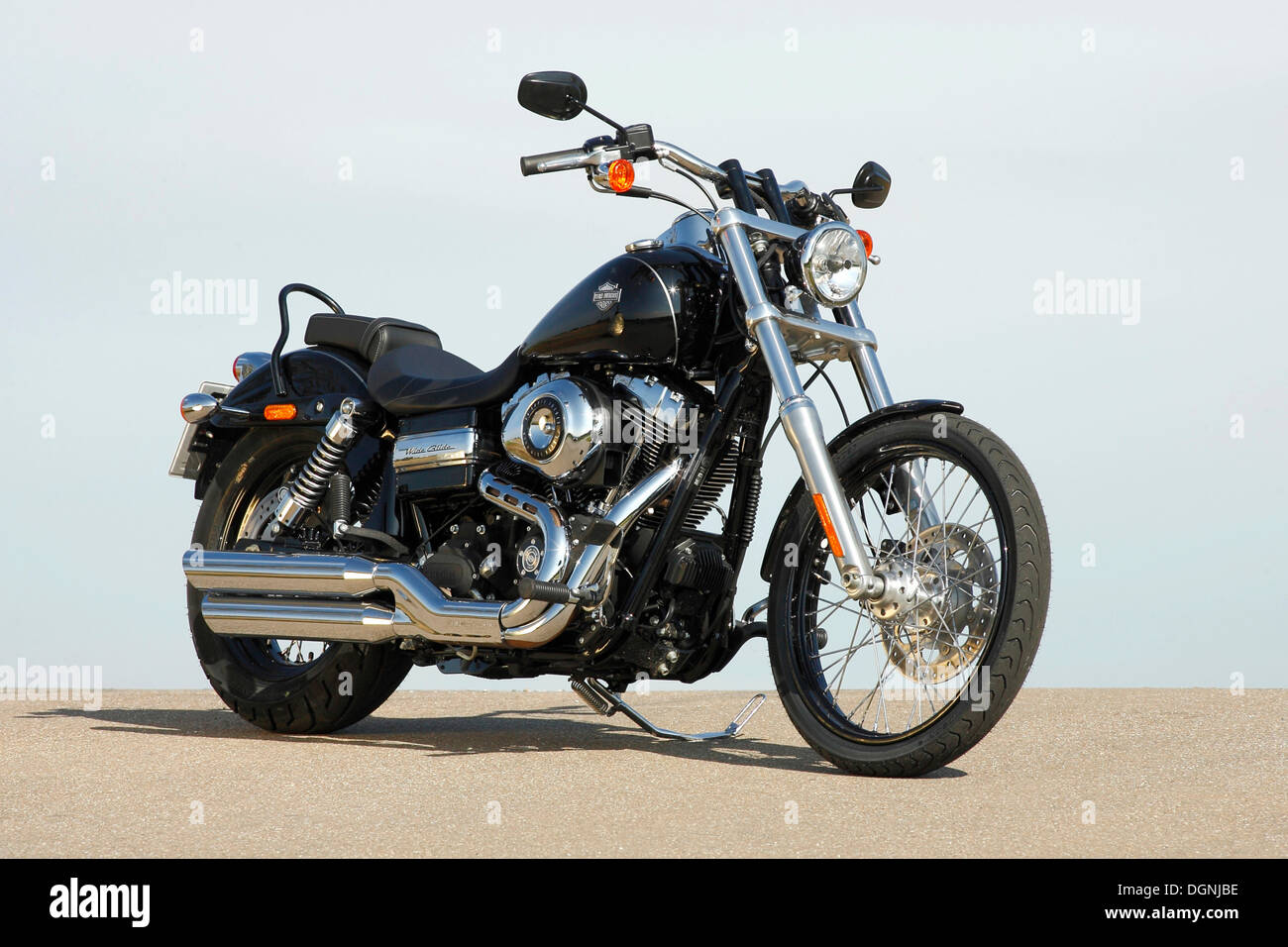 Harley Davidson Wide Glide Stock Photo