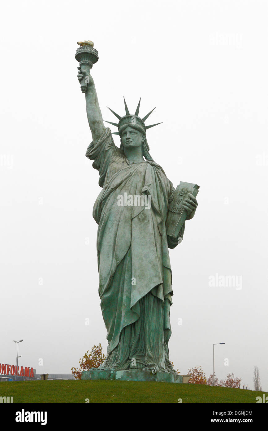 Statue of Liberty in Colmar, Alsace, France, Europe Stock Photo