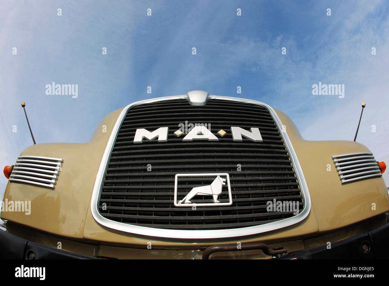 Vintage Man Truck Stock Photo Alamy