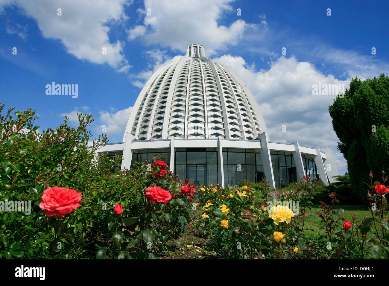 Baha'i temple, only house of worship and religious center of the Baha'i religion in Europe, Hofheim-Lorsbach, Taunus, Hesse Stock Photo