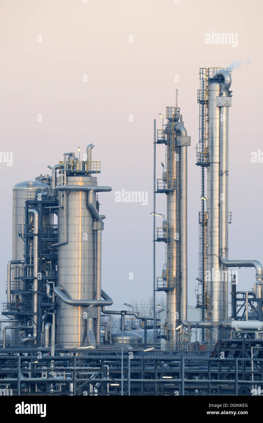 Chemical plants, Saxony Stock Photo