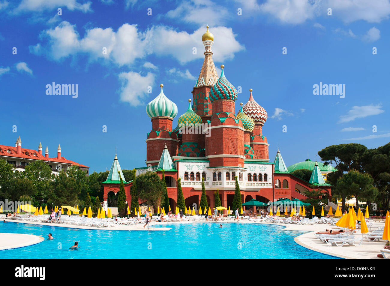 Hotel WOW Kremlin Palace in Antalya, Turkish Riviera, Turkey, Western Asia Stock Photo