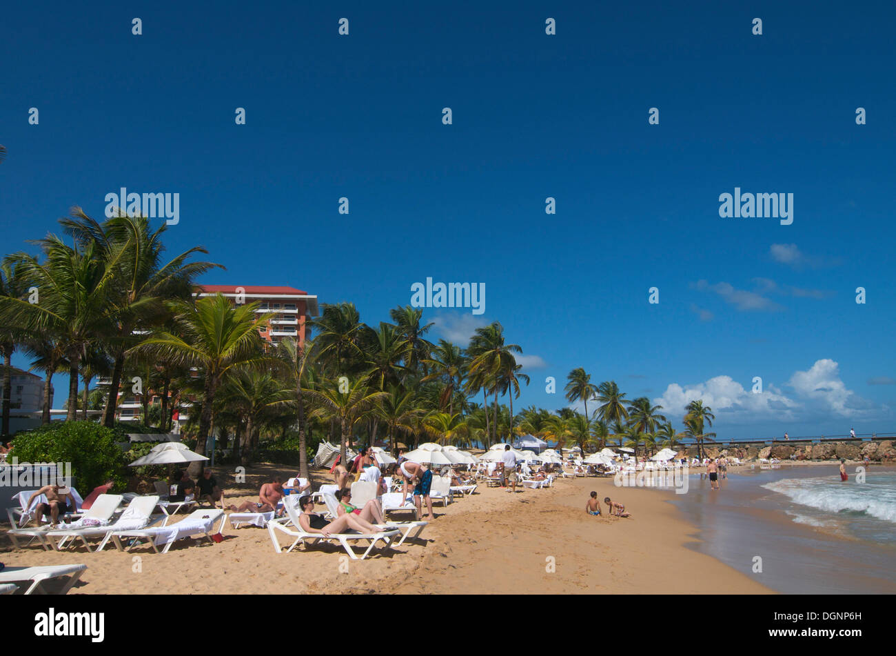 Condado Beach, San Juan, Puerto Rico, Caribbean Stock Photo