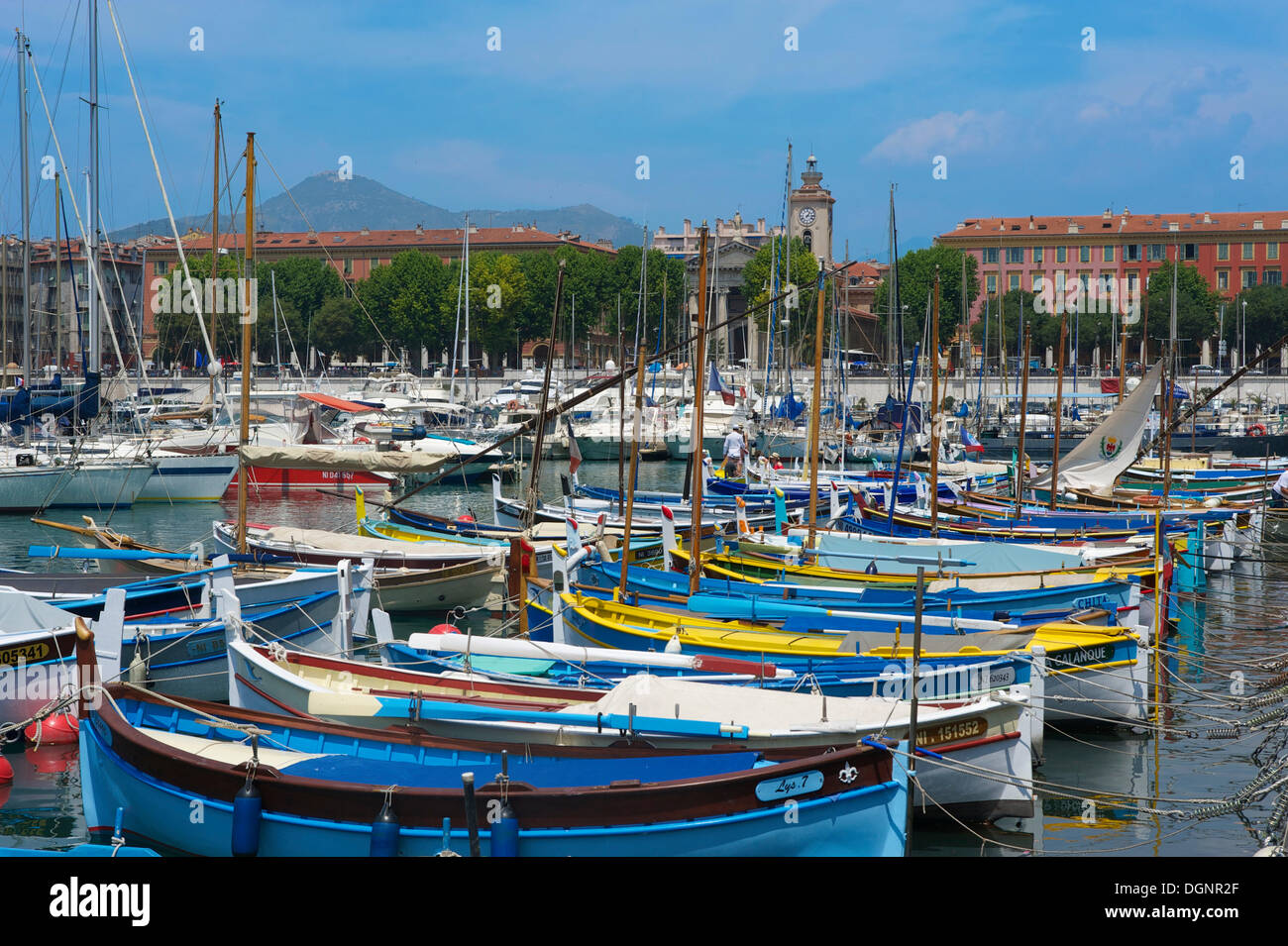 Port Lympia, Quartier du Port, Nice, French Riviera, Alpes-Maritimes, Provence-Alpes-Côte d’Azur, France Stock Photo