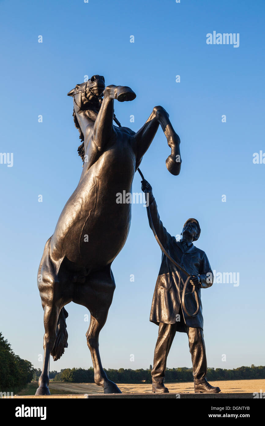 England, East Anglia, Suffolk, Newmarket, Newmarket Stallion Statue