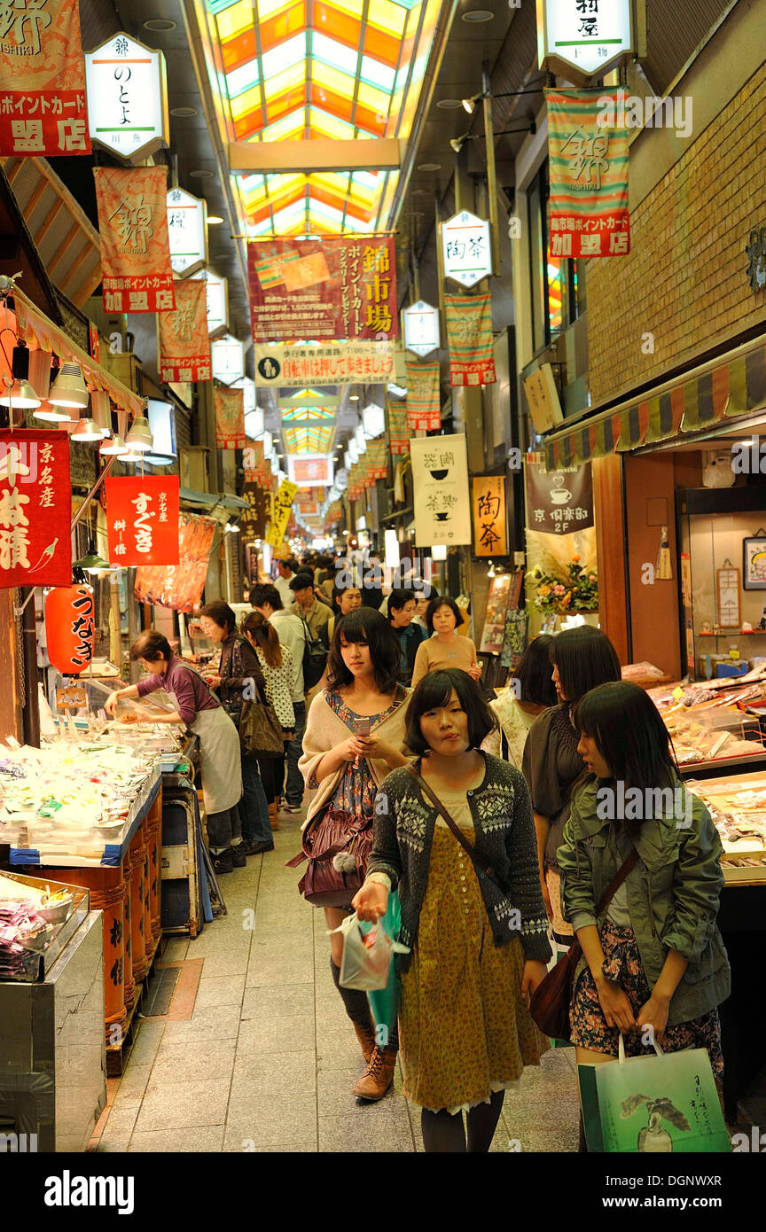 Nishiki Market, Kyoto, Japan, East Asia, Asia Stock Photo Alamy